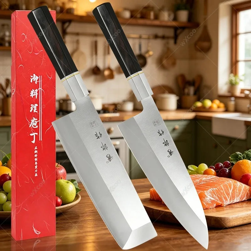 WXCOO Fish Filleting Knife – Sashimi & Sushi Stainless Steel Fish Filleting Knife Axl