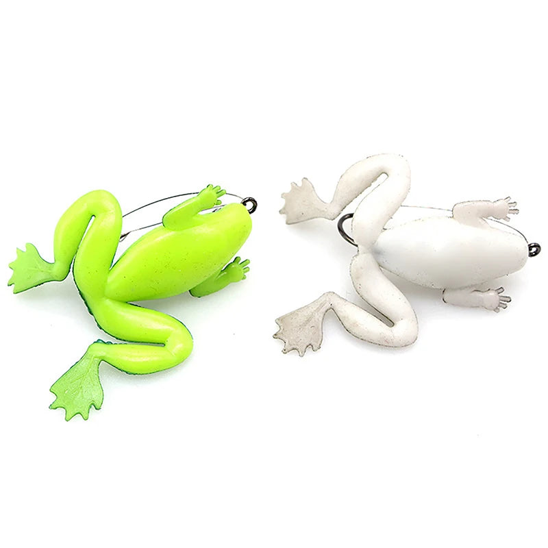 Soft Rubber Frog Fishing Lure 4.5g 6cm – Topwater Bass Bait Soft Fishing Lure Axl