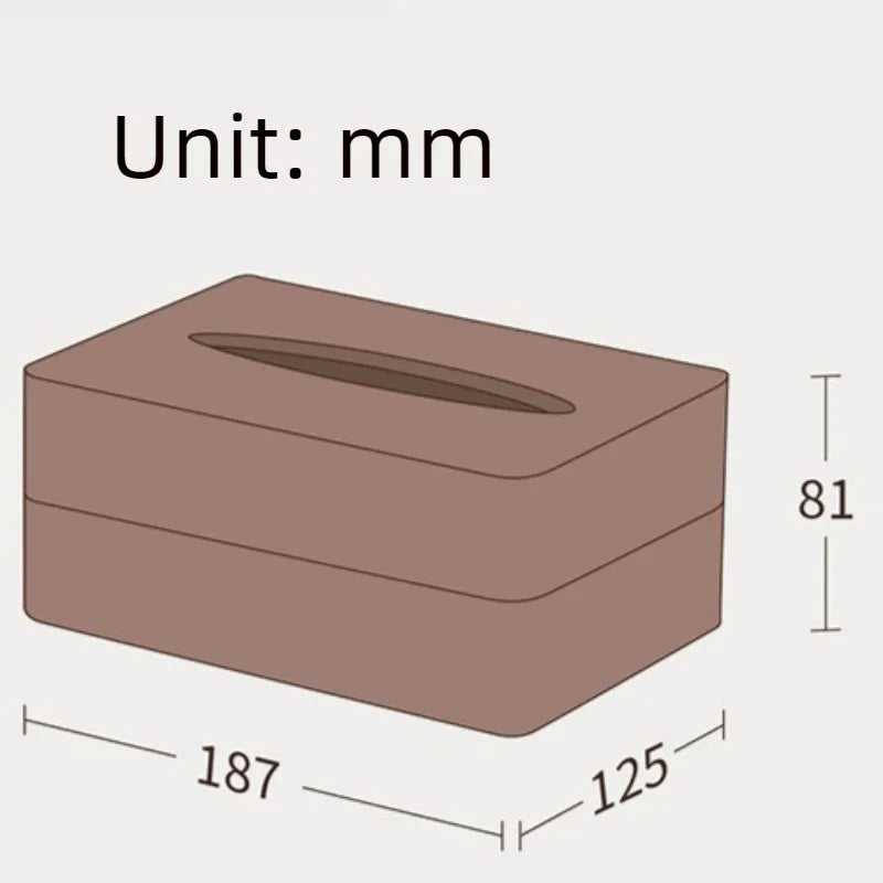 Luxury Solid Wood Tissue Box – Elegant Wooden Napkin Organizer Wooden Tissue Box Axl