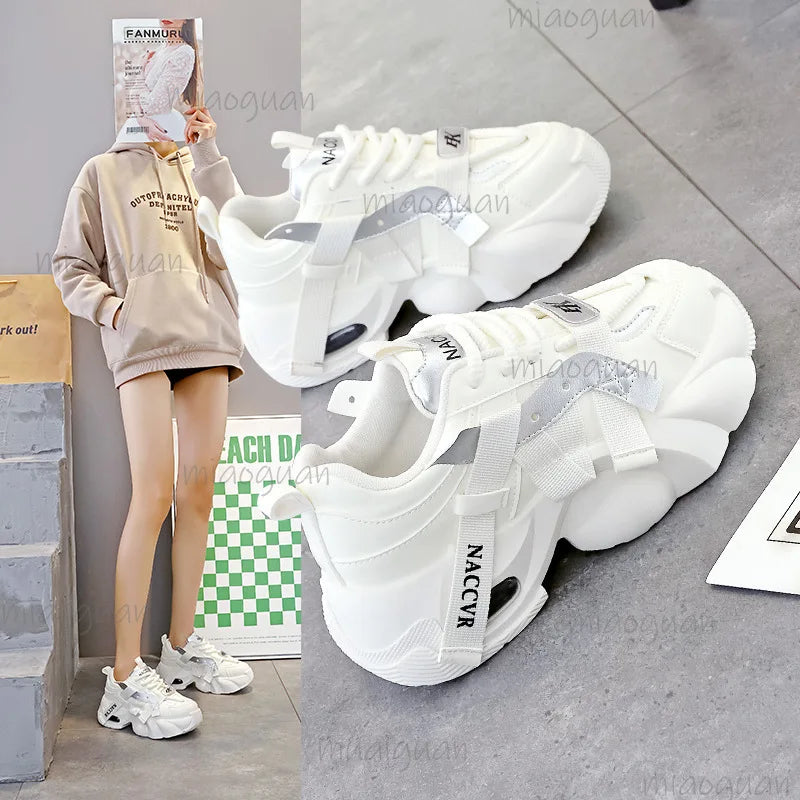 Women's Thick-Sole Casual Sneakers | Breathable Fashion Shoes Women's Casual Sneakers Axl