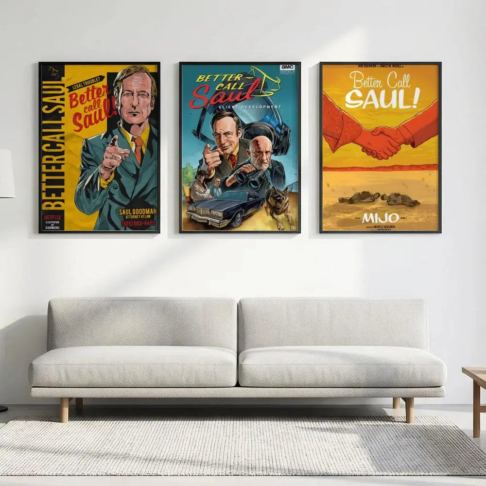 Better Call Saul Wall Poster – HD Waterproof TV Series Art Wall Art Poster Axl