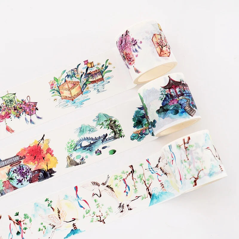 Vintage Decorative Washi Tape – DIY Scrapbooking & Journaling Decorative Washi Tape Axl