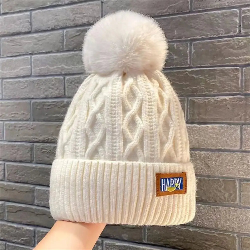 Women's Pompom Knit Beanie – Thickened Winter Warm Hat Winter Knit Beanie Axl