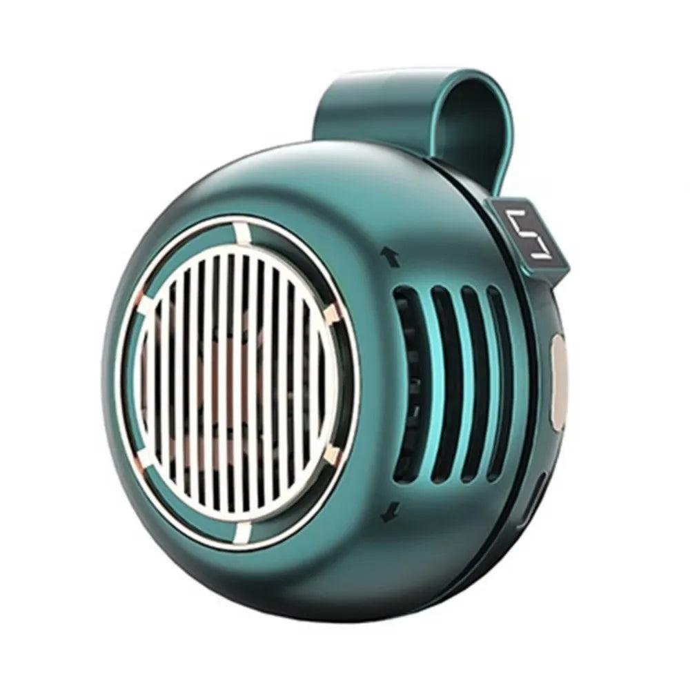 5-Speed Clip-On Waist Fan – USB Rechargeable Portable Mini Fan Portable Clip-On Fan Axl