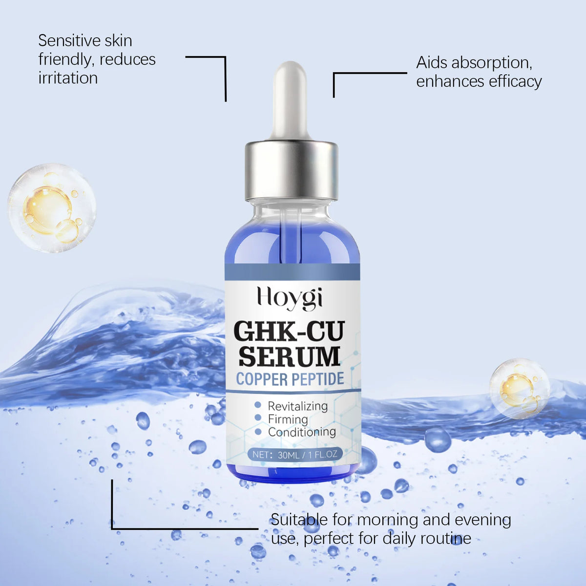Copper Peptide Face Serum GHK-Cu 30ml – Firming & Moisturizing Face Serum Axl