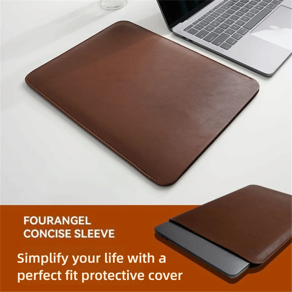 13–15 Inch PU Leather Laptop Sleeve with Microfiber Lining Laptop Sleeve Case Axl