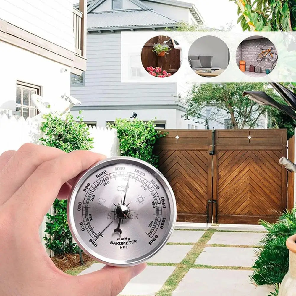 Precision Mechanical Barometer – Aluminum Alloy Weather Gauge Mechanical Barometer Axl