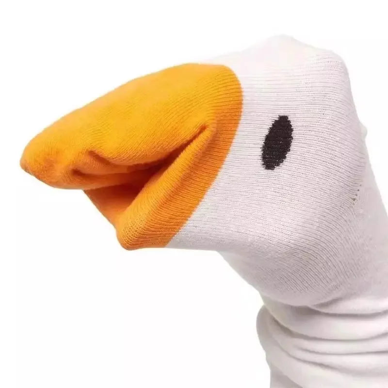 Cartoon Goose Women's Crew Socks – Cute Funny Casual Novelty Crew Socks Axl