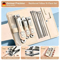 10-Piece Stainless Steel Manicure Kit – Nail Clippers & Tweezers Manicure Kit Axl Ivory