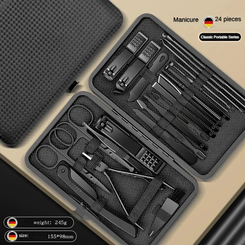 Stainless Steel Nail Clipper Set – 8 to 24 Pcs Travel Kit Nail Care Set Axl 24pcs-888868