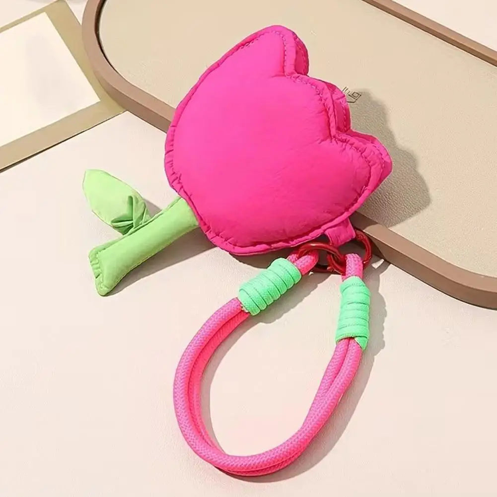 Tulip Shape Coin Purse – Cute Floral Mini Pouch Bag Coin Purse Axl