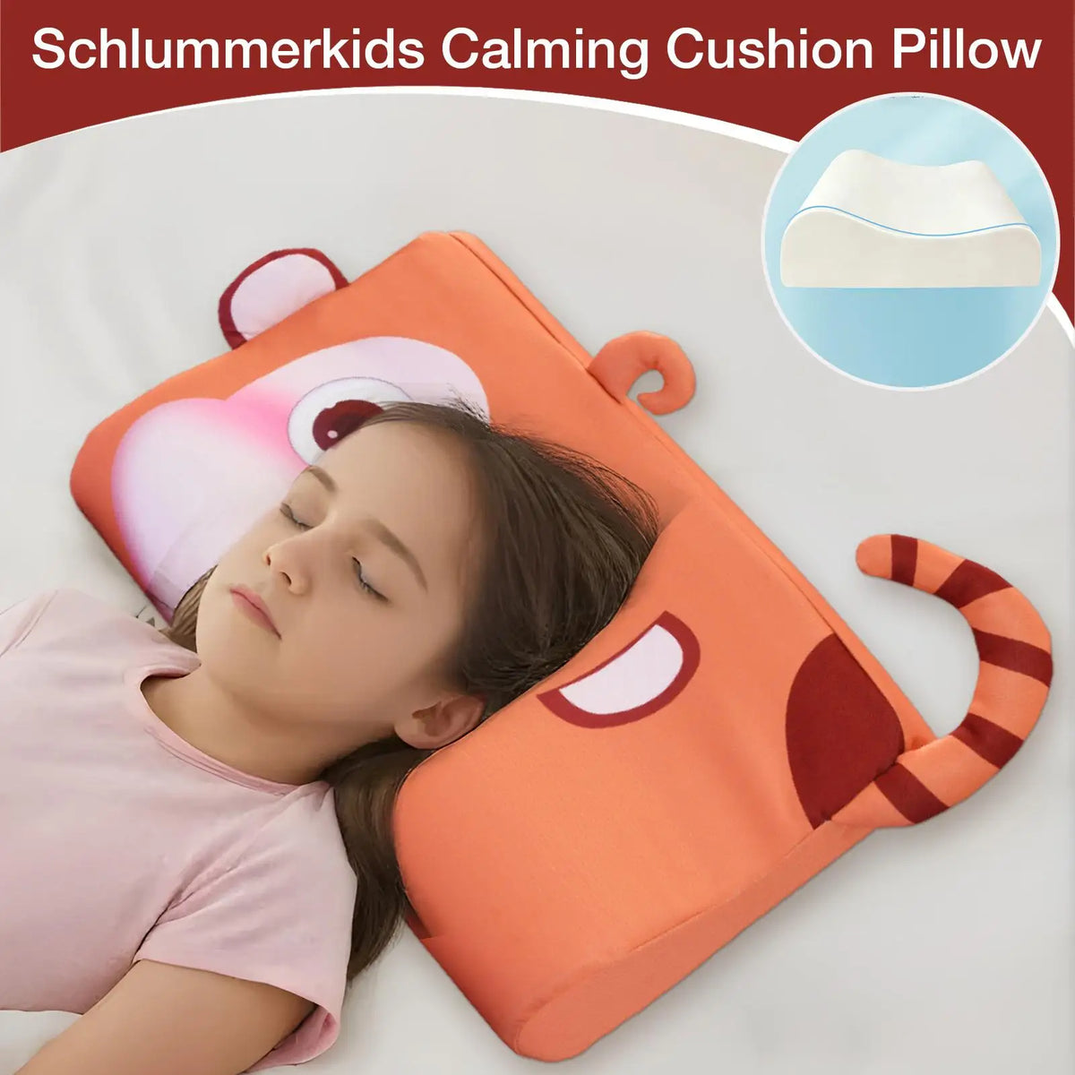 Kids Toddler Crib Pillow – Soft Ergonomic Sleep Cushion Toddler Crib Pillow Axl