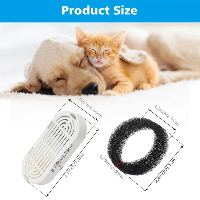 KEMORELA Cat Fountain Pre-Filter Sponges 6/12/18 Pack Pet Fountain Filter Axl