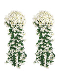 Artificial Silk Rose Vine – Wedding Arch & Wall Décor Artificial Flower Vine Axl WHITE 1 pc