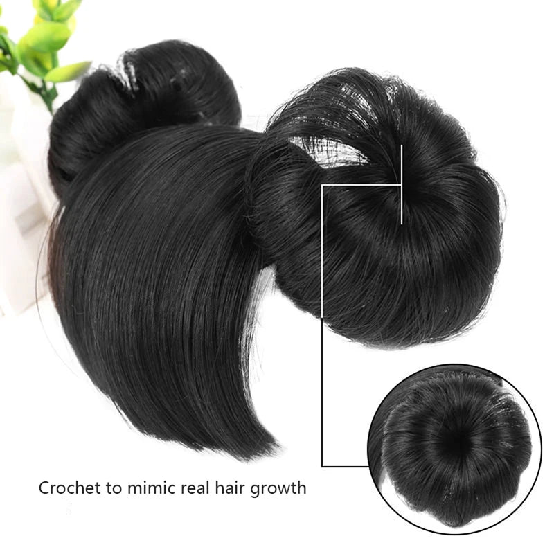 Kids Braided Wig Headband – Fake Bangs Hair Accessory for Girls Kids Wig Headband Axl