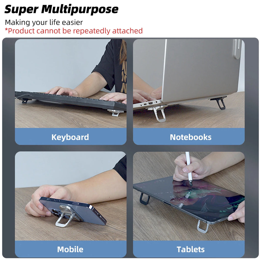 Ultra-Thin Foldable Laptop Stand – Portable Ergonomic Riser Laptop Stand Axl