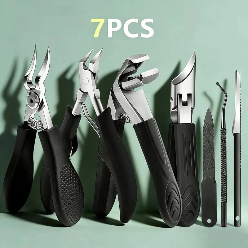 Podiatrist Nail Care Set – Heavy Duty Stainless Steel Clippers Nail Care Set Axl