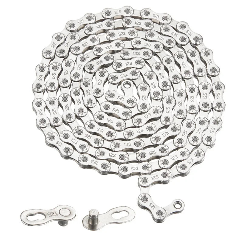 VXM Bike Chain 8-12 Speed 116 Links Anti-Rust Quick Link Bicycle Chain Axl