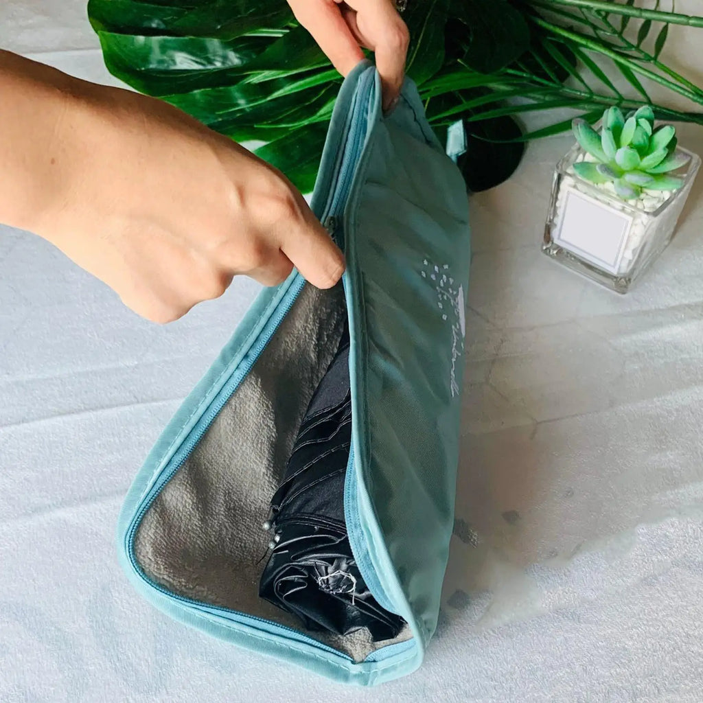 Absorbent Wet Umbrella Bag – Portable Folding Storage Sleeve Umbrella Storage Bag Axl