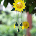 Sunflower Metal Wind Chimes – Garden & Window Hanging Ornament Garden Wind Chimes Axl Light Grey