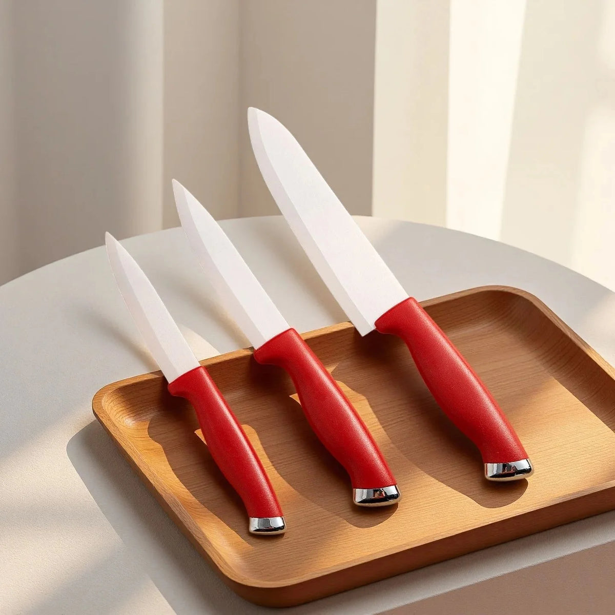 Ceramic Knife Set 4 5 6 Inch – White Blade Kitchen Knives Ceramic Kitchen Knives Axl