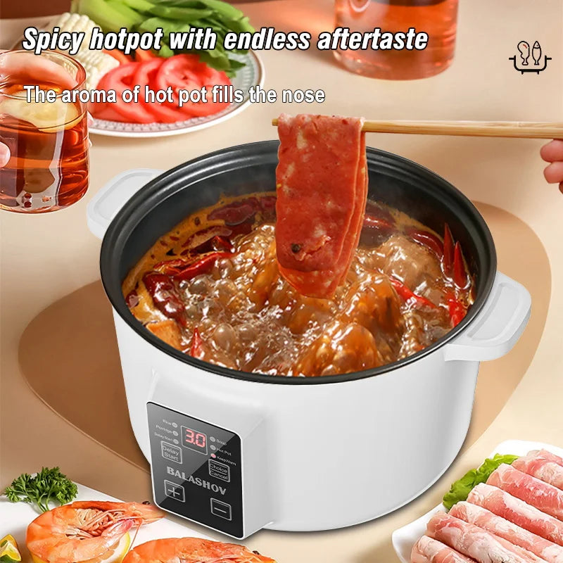 BALASHOV 3.5L Multifunction Electric Cooker – Non-Stick Hot Pot Electric Cooker Axl