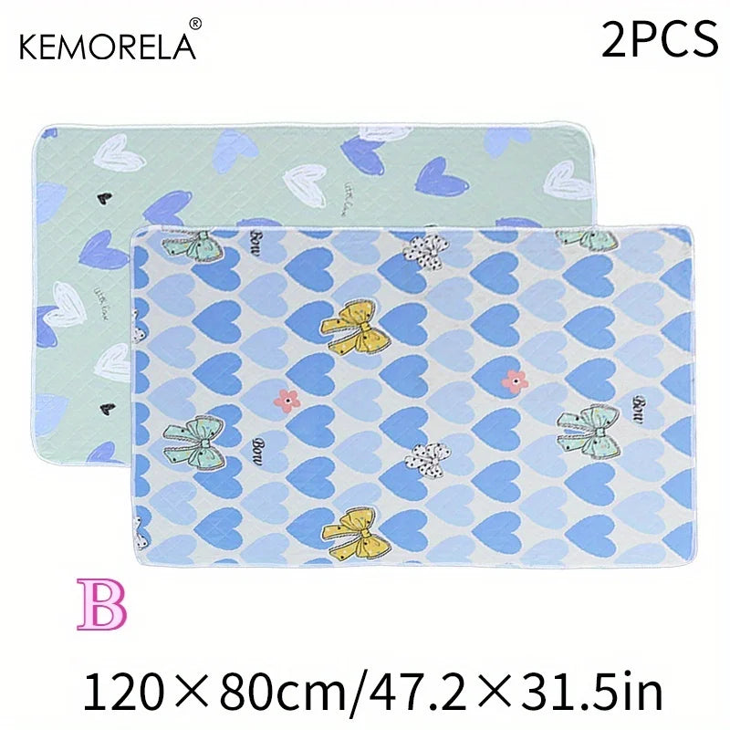 2PCS Washable Dog Training Pads – Reusable Non-Slip Pet Mat Pet Training Pads Axl B