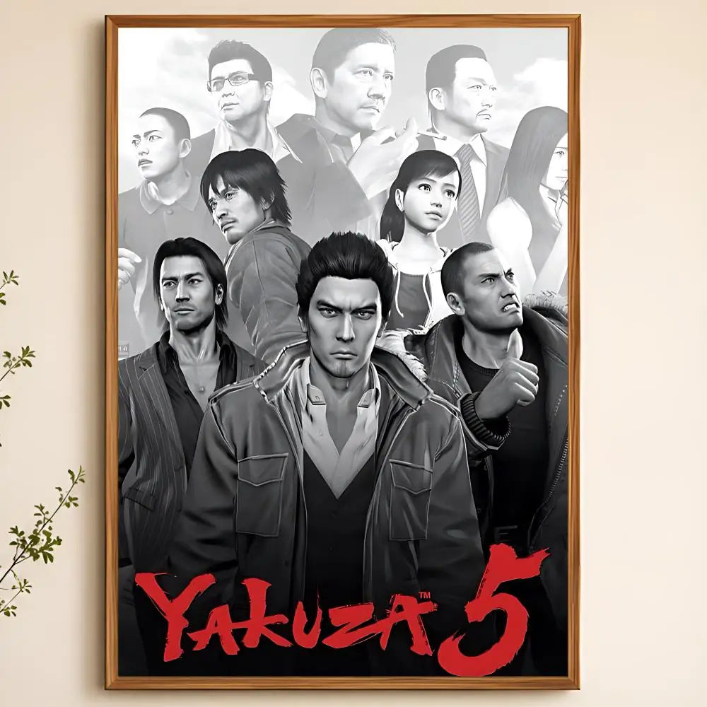 Yakuza Game Poster – Waterproof Self-Adhesive HD Wall Art Wall Art Poster Axl White12 15X20cmNoframe