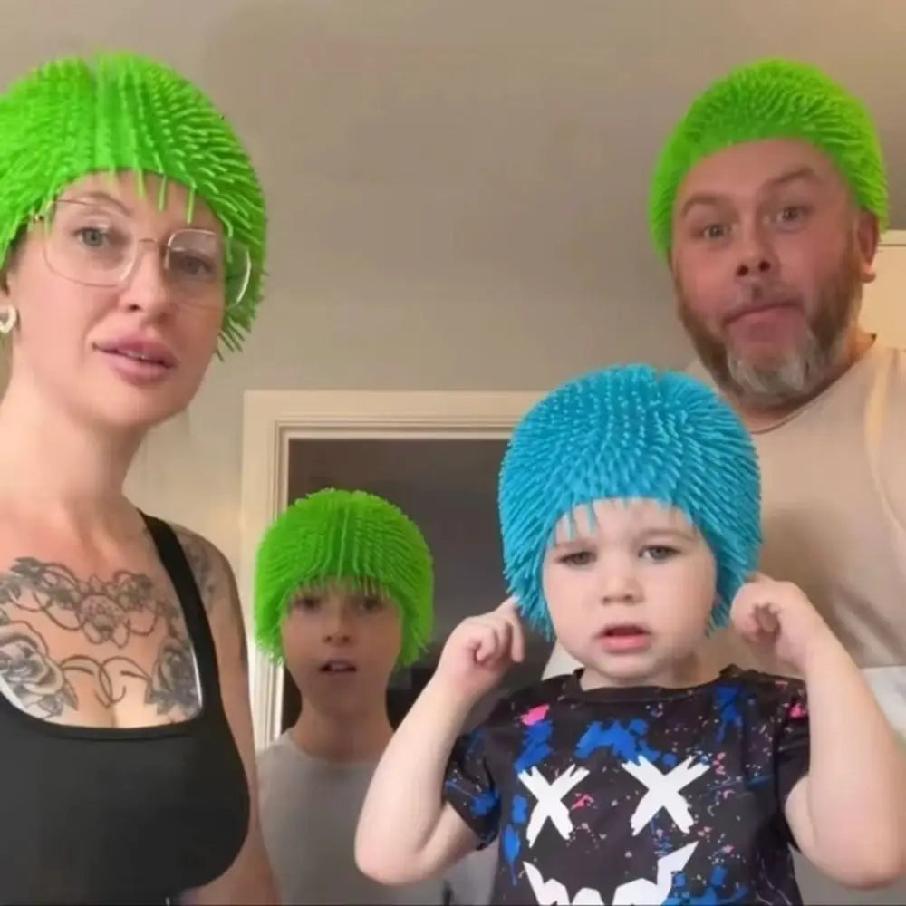 Sea Urchin Funny Swim Cap – Spiky Elastic Swimming Hat Novelty Swim Cap Axl
