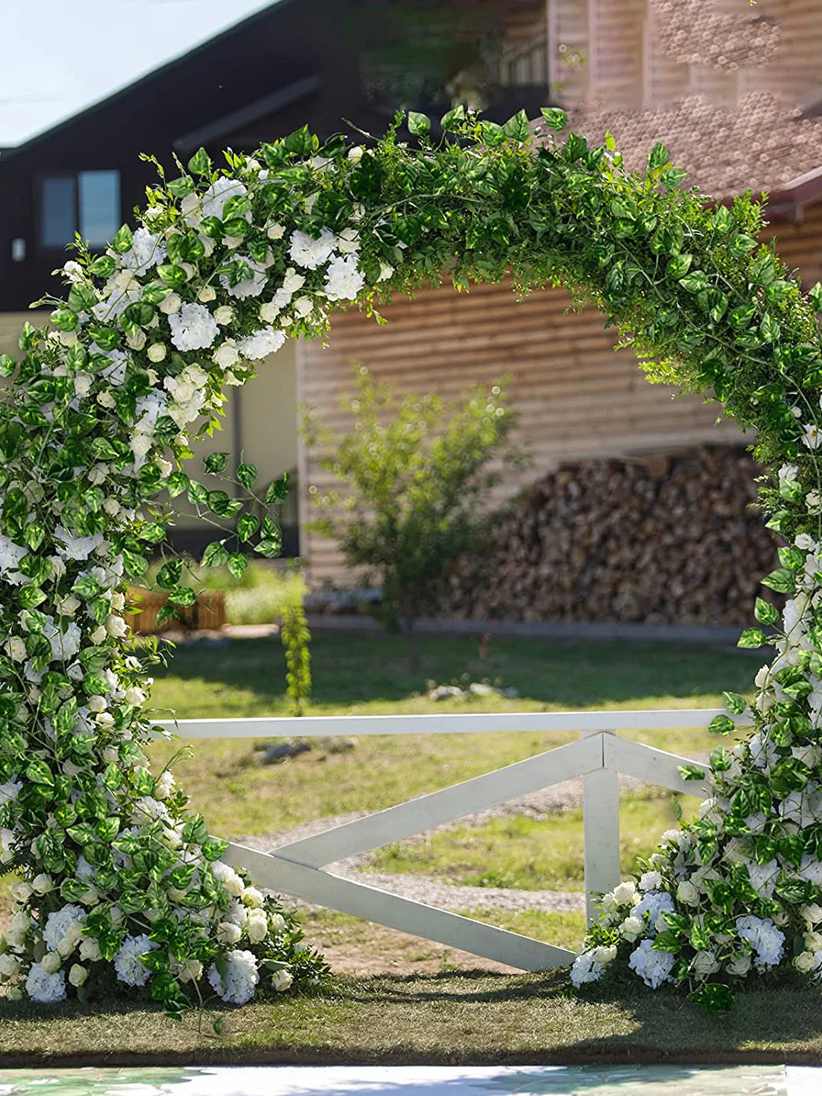 2M Artificial Green Leaf Vine | Wedding Arch & Home Decor Artificial Leaf Vine Axl
