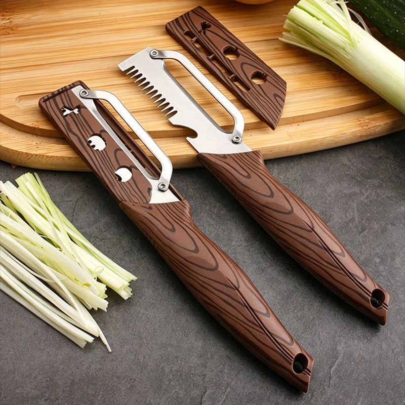 3-in-1 Stainless Steel Vegetable Peeler with Bottle Opener Vegetable Peeler Axl