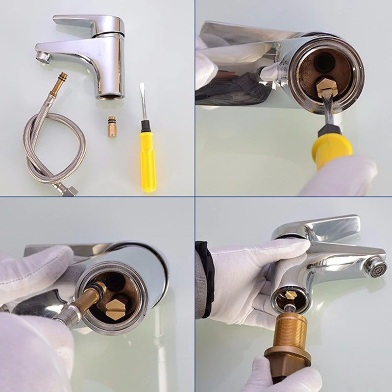 M10 Brass Faucet Inlet Blanking Plug with Rubber Washers Plumbing Blanking Plug Axl
