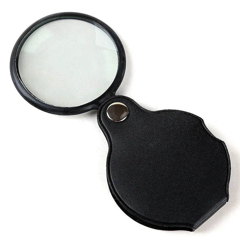 Mini 5X Folding Magnifying Glass – Portable Hand Loupe Folding Magnifier Axl 60mm