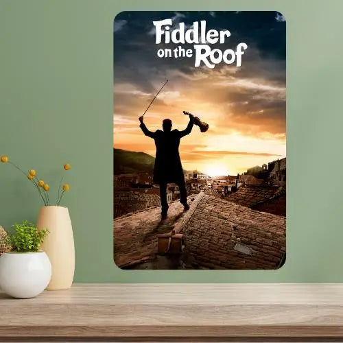 Fiddler on the Roof Classic Movie Metal Poster Sign Metal Wall Sign Axl aluminum sign aluminum 14x20cm