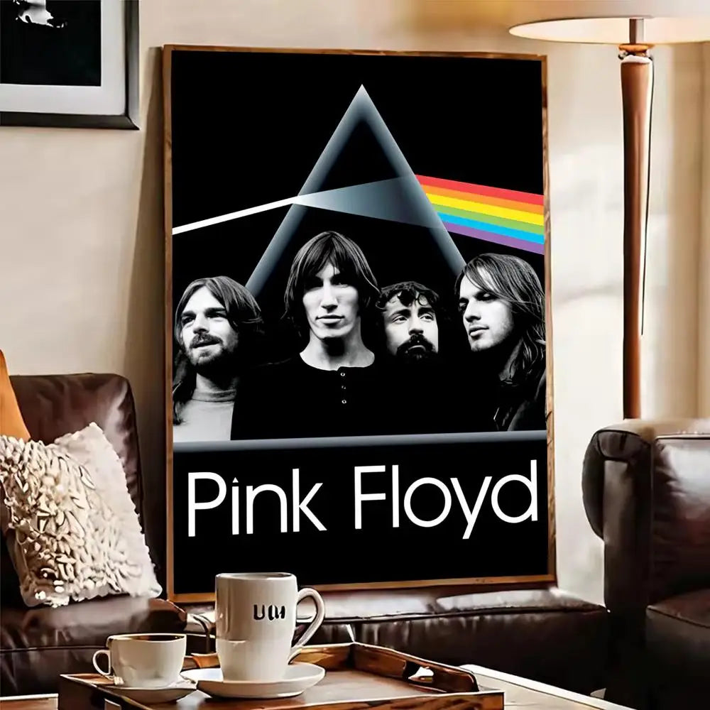 Pink Floyd Band Poster Self-Adhesive Wall Art Sticker Wall Art Sticker Axl
