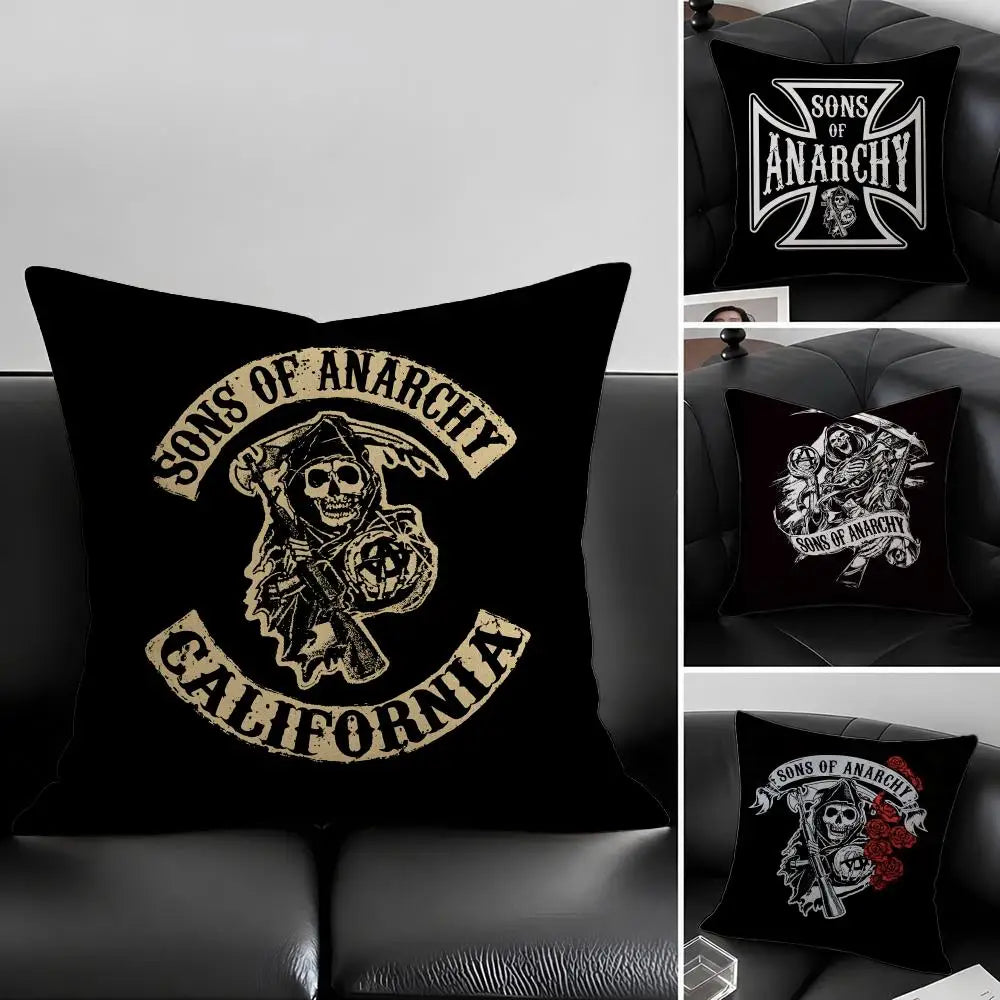 Sons of Anarchy Linen Cushion Cover | Sofa & Bedroom Decor Decorative Cushion Cover Axl