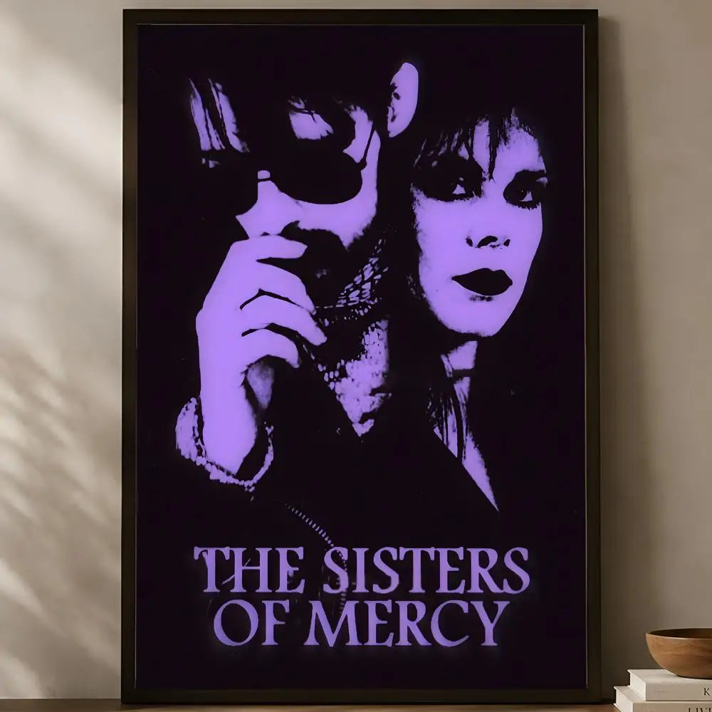 Sisters of Mercy Poster – Self-Stick HD Waterproof Wall Art Wall Art Poster Axl White01 15X20cmNoframe