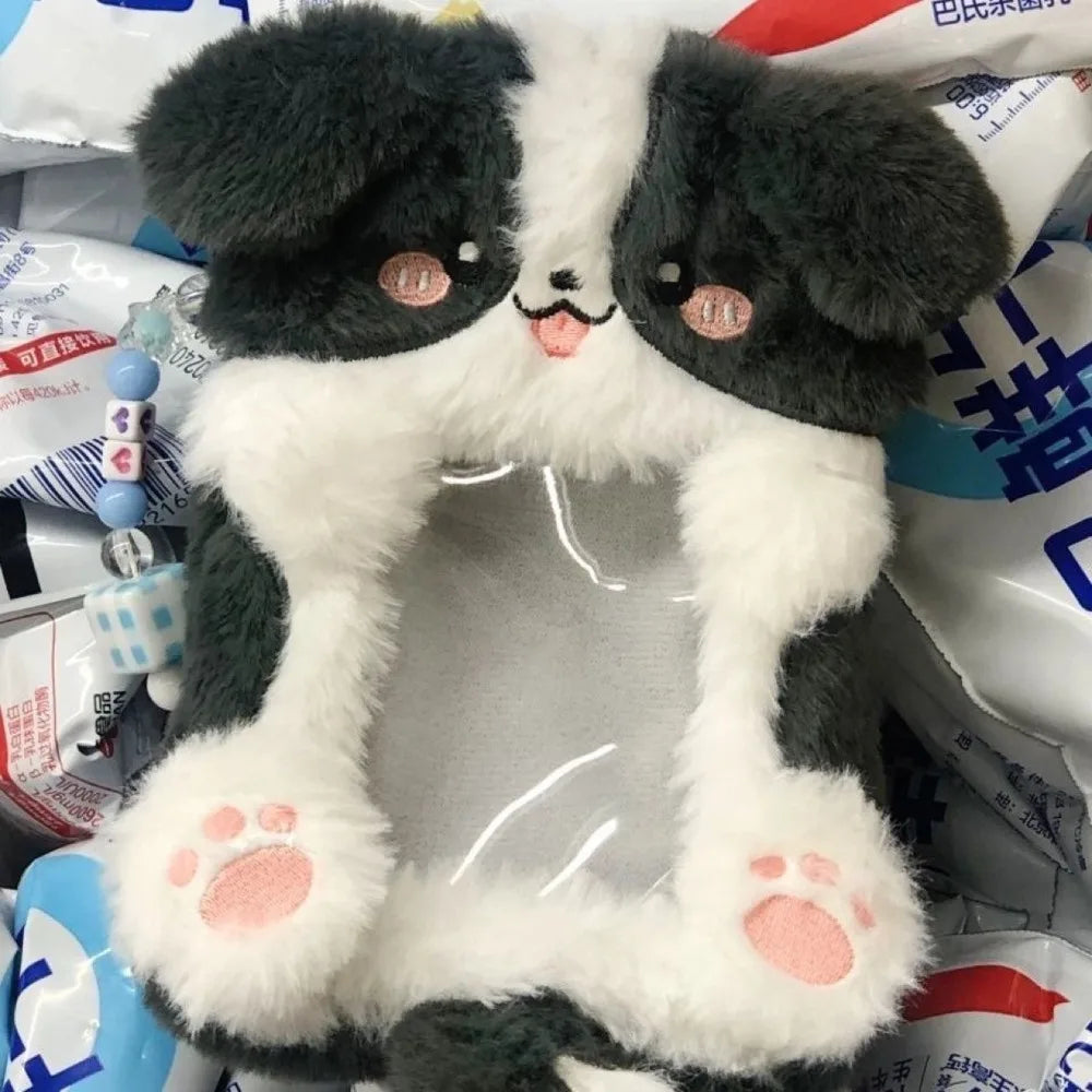 Plush Cartoon Animal Photocard Holder – Rabbit, Dog & Cat Photocard Holder Axl 02