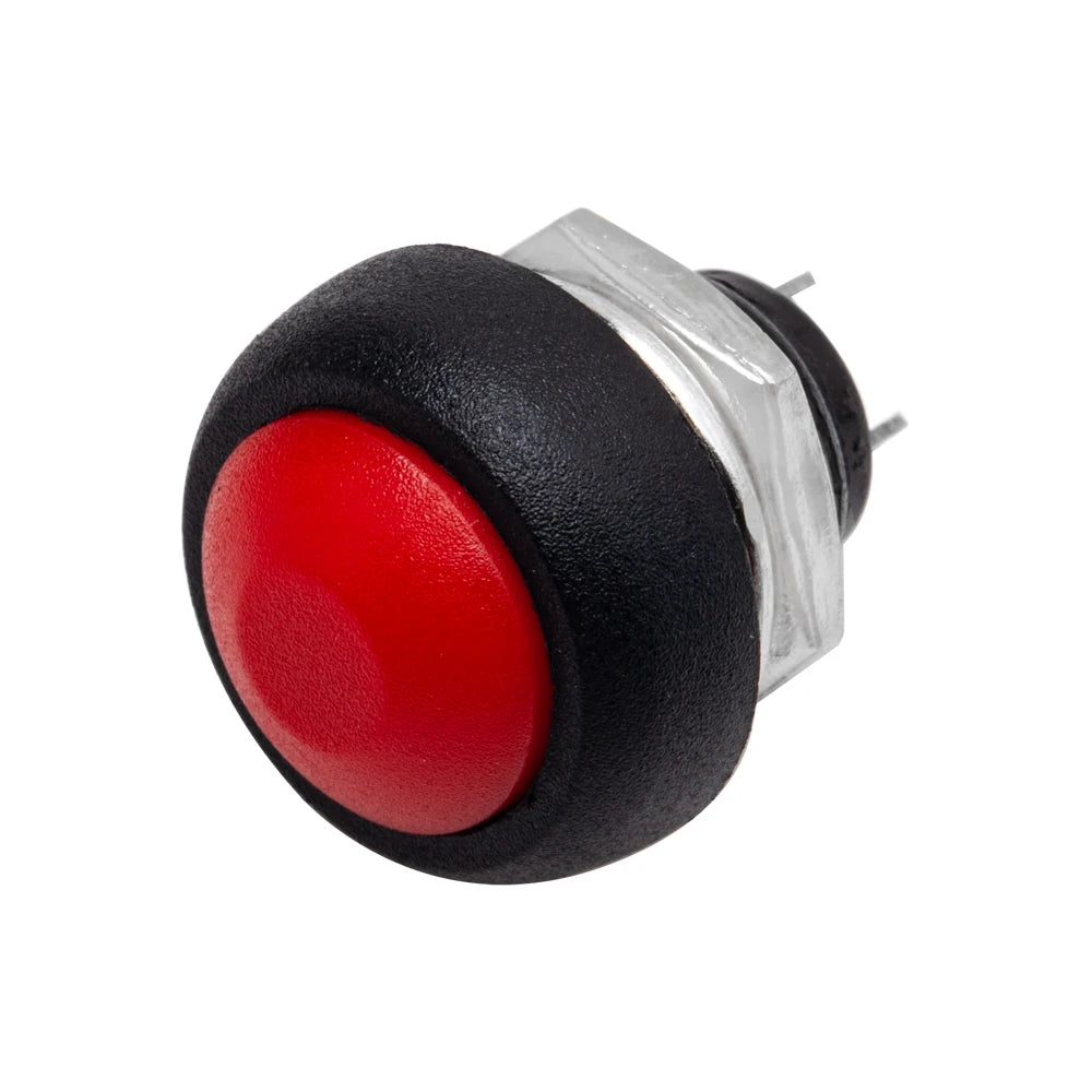 5-Pack 12mm Waterproof Momentary Push Button Switch PBS-33B Push Button Switch Axl 5PCS Red