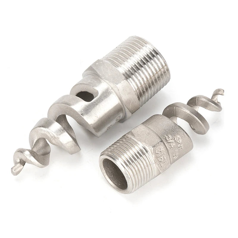 Spiral Cone Spray Nozzle 1/2" 3/4" 1" Stainless Steel Wide Angle Spray Nozzle Axl
