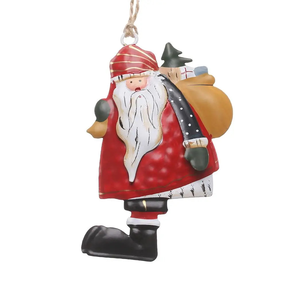 Wrought Iron Christmas Hanging Ornaments – Angel & Santa Christmas Ornament Axl 4-A
