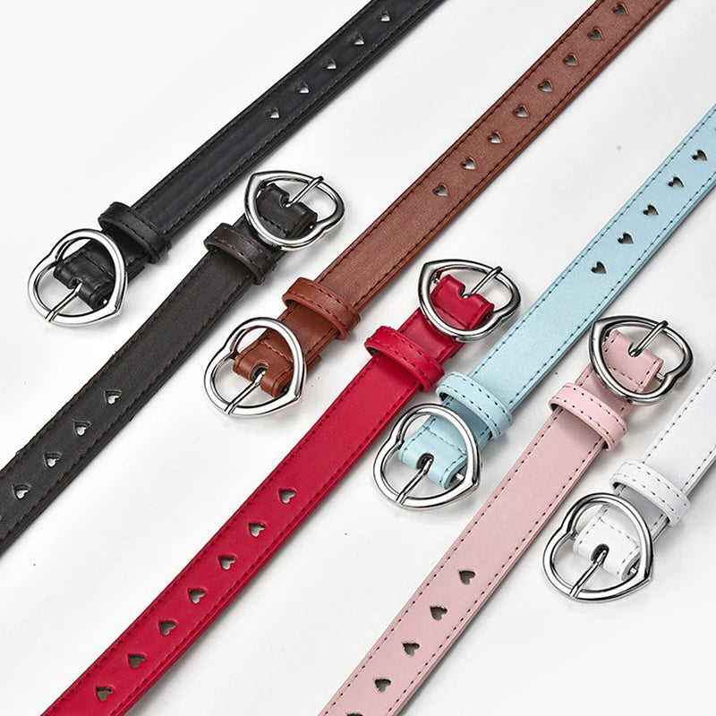 Skeleton Love Buckle PU Belt – Unisex Fashion Jeans Belt Fashion Belt Axl