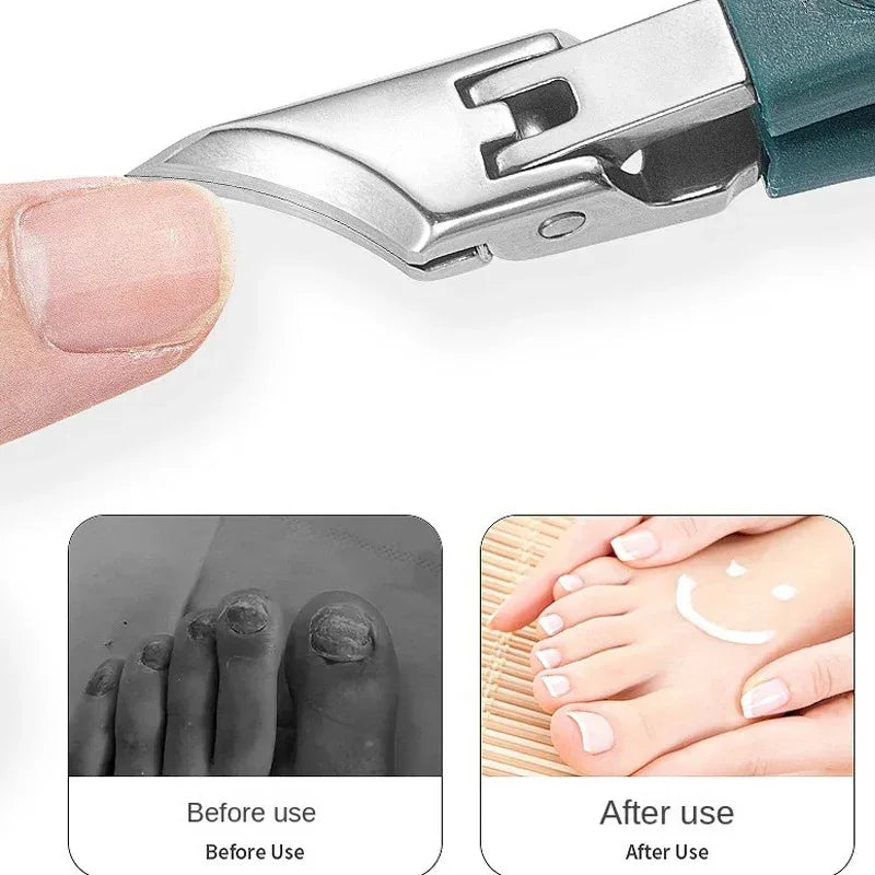 25° Slant Edge Nail Clipper Set – Anti-Splash Toenail Trimmers Nail Clipper Set Axl
