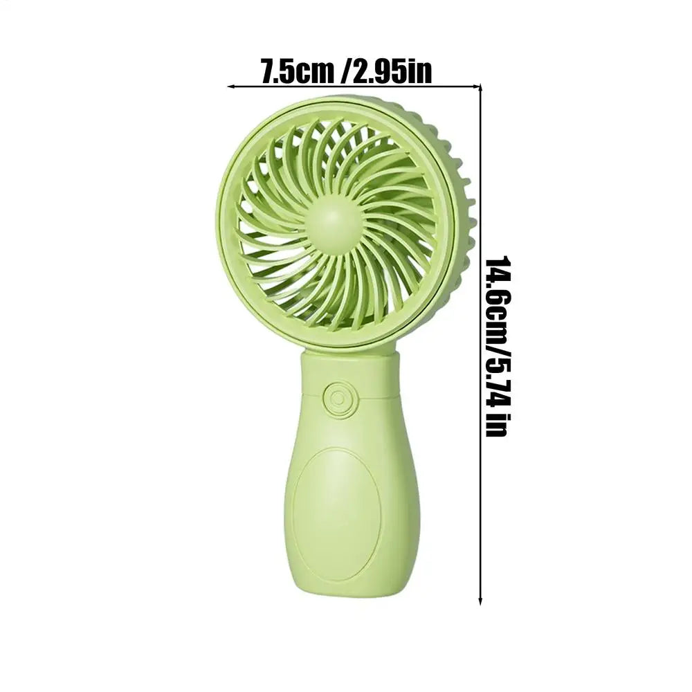 Mini Handheld Fan – USB Rechargeable Pocket Fan for Travel Handheld Fan Axl Green