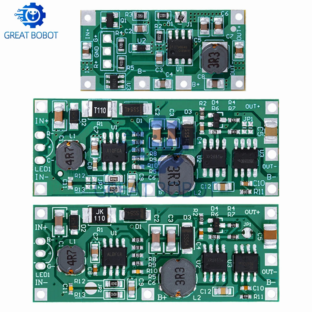 DC 5V–12V Step-Up Booster Module for 18650 Lithium Battery UPS Boost Converter Module Axl