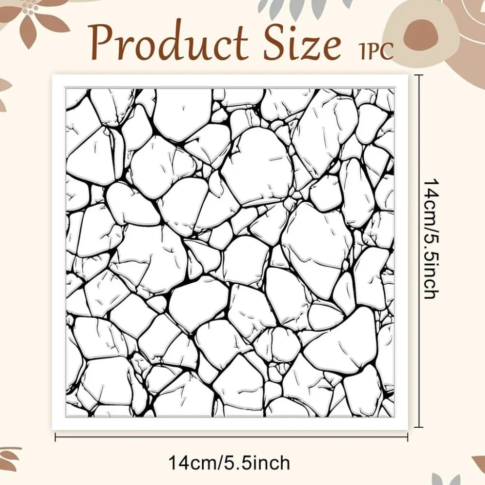 Terrazzo Polymer Clay Texture Sheet – Stone Pattern Stamp Mat Clay Texture Stamp Axl