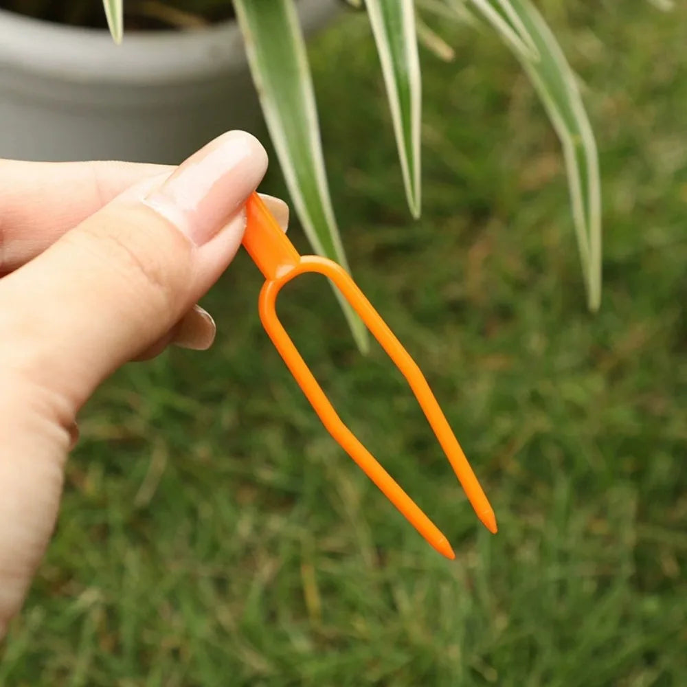 50-Pack Plastic Plant Clips – Stem & Seedling Support Clips Plant Support Clips Axl