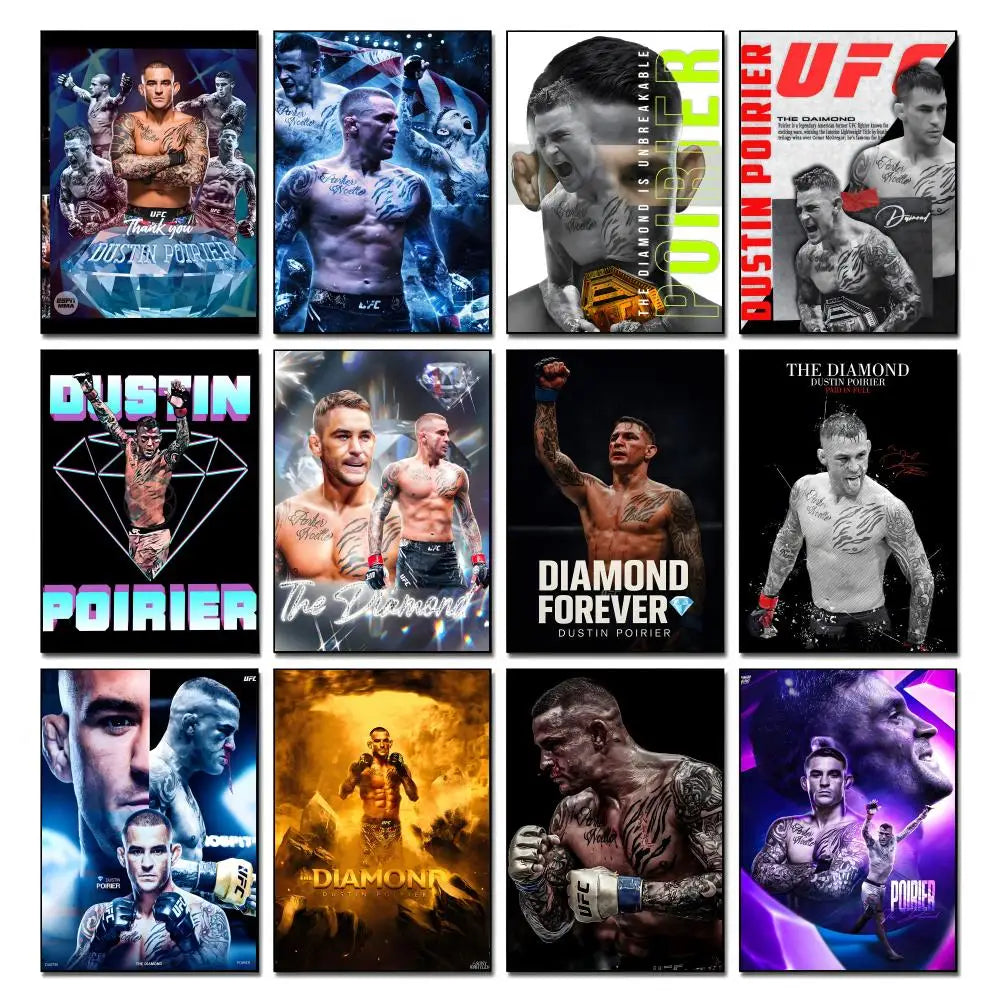 Dustin Poirier HD Poster – Waterproof Sticky Wall Art Decor Wall Art Poster Axl