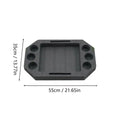 Floating Pool Party Tray with Dividers – Snack & Drink Float Floating Pool Tray Axl Black