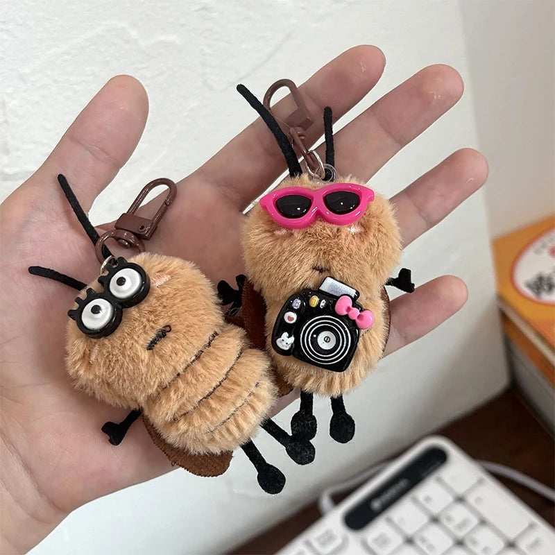 Cockroach Plush Keychain – Cute Stuffed Animal Bag Pendant Plush Keychain Axl